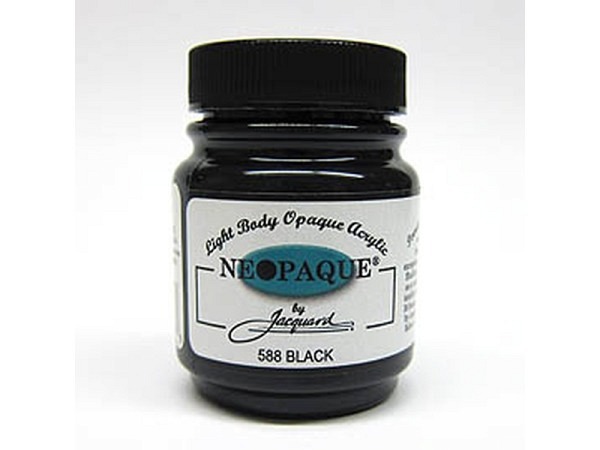 Acryl Jacquard Neopaque schwarz