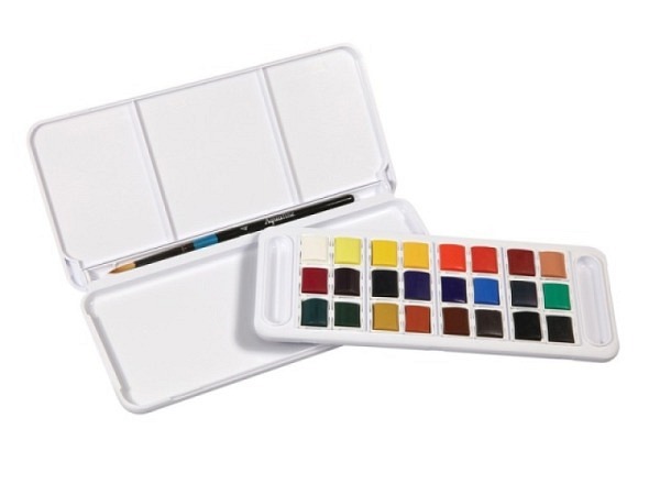 Aquarell Daler-Rowney Aquafine New Travel Set 24 halbe Näpfe
