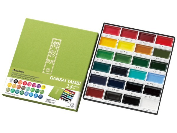 Aquarell Kuretake Gansai Tambi 24er Set