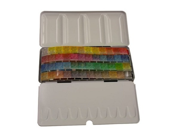 Aquarell Sennelier l'Aquarelle Set 48 halbe Näpfe