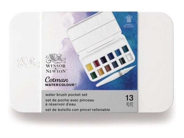 Aquarell Winsor Newton Cotman 12er Brush Pocket ..