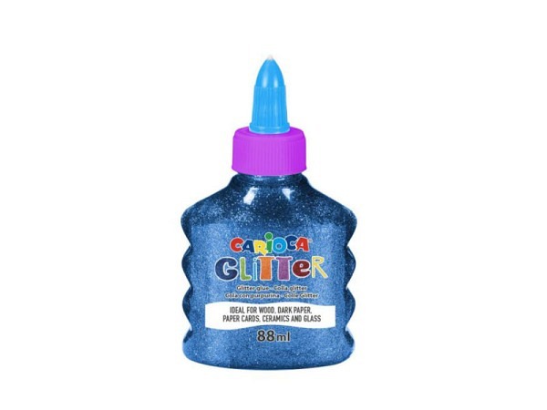Glitterleim Carioca Glitter Spark 88ml blau metallic