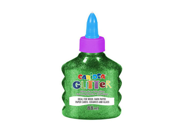 Glitterleim Carioca Glitter Spark 88ml grün metallic