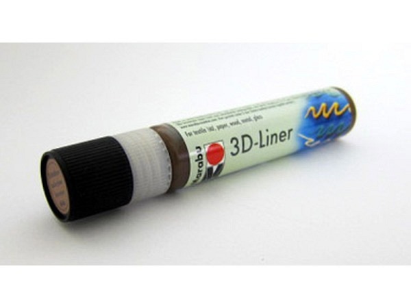 Plusterpen Marabu 3DLiner 25ml mittelbraun