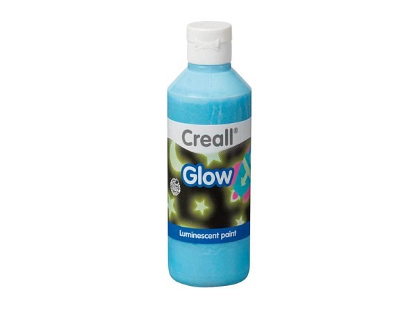 Nachtleuchtfarbe Creall Glow in the dark 250ml blau