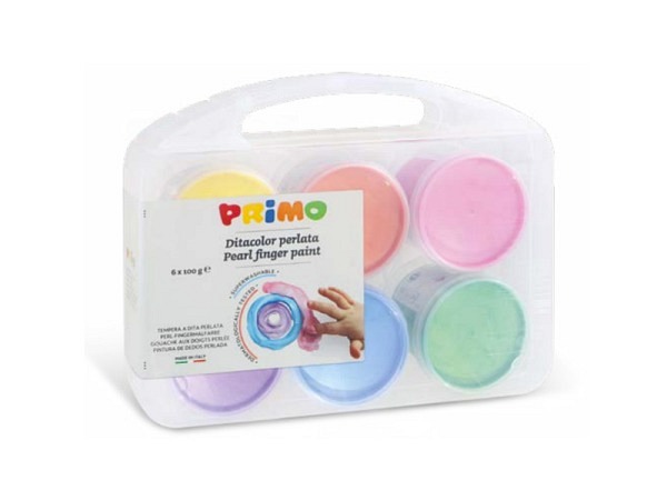 Fingerfarbe Morocolor Primo Set Pearl 6er