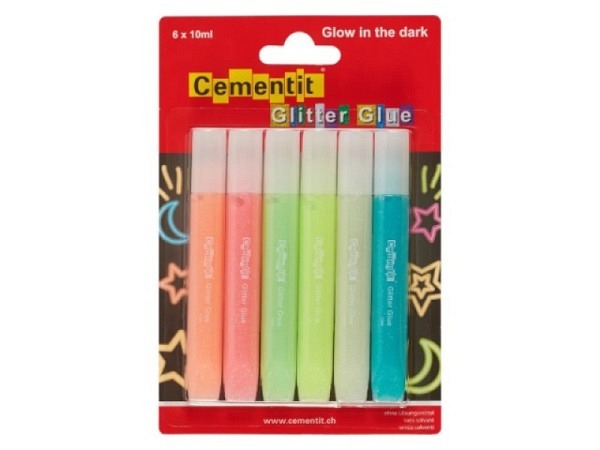 Glimmerleim Cementit Glow in the dark 6er Set