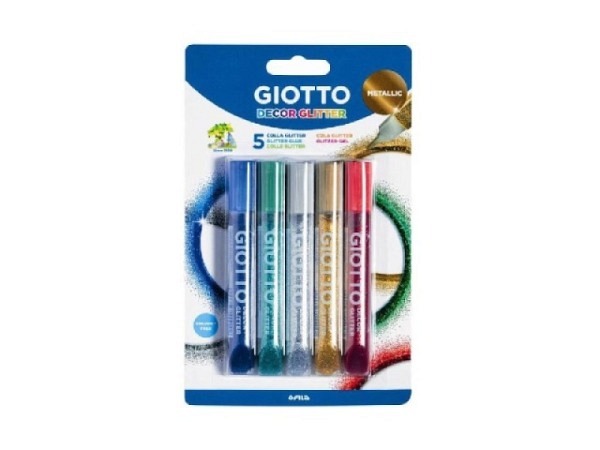 Glimmerleim Giotto Decor Glitter Metallic 5er Set