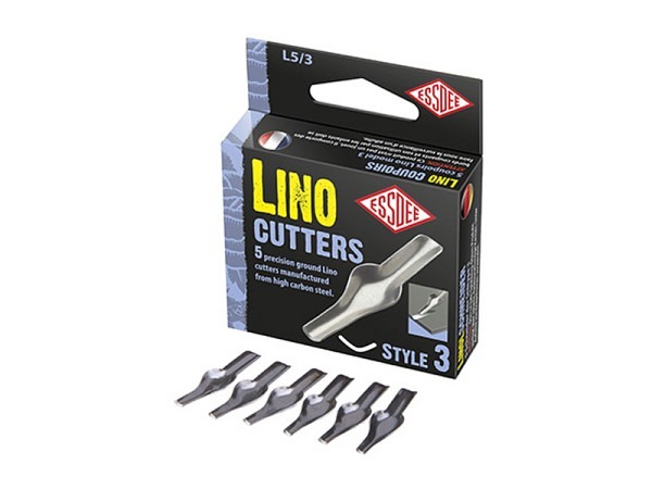 Linolschnittwerkzeug Essdee Lino Cutter Ersatzmesser Nr. 3 5Stk.