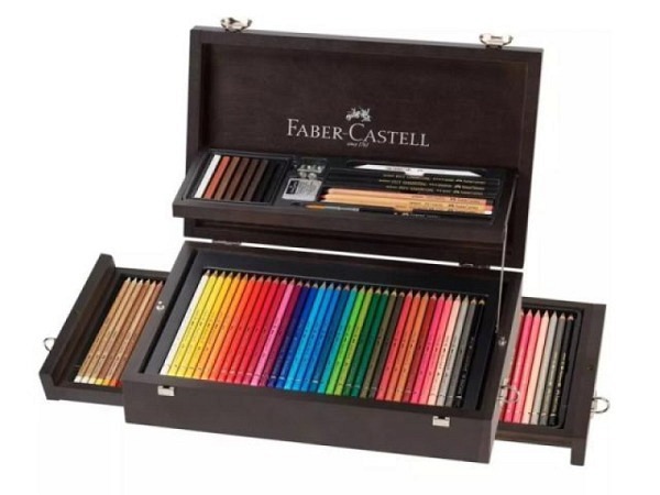 Farbstift Faber-Castell Art & Graphic Collection Holzkoffer Basisausstattung 126er