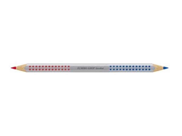 Farbstift Faber-Castell Jumbo Grip Silbentrennstift Bicolor rot und blau