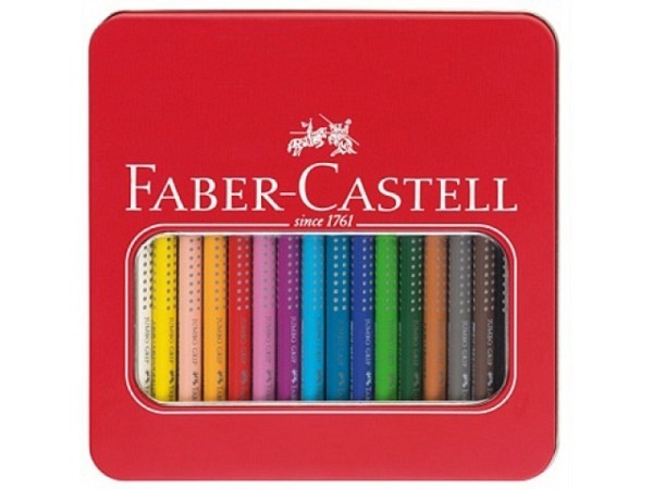 Farbstift Faber-Castell Jumbo Grip 16er Set im Metalletui