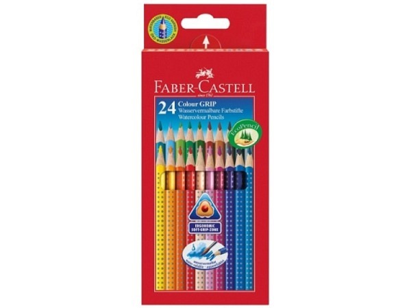 Farbstift Faber-Castell Colour Grip 24er Kartonetui