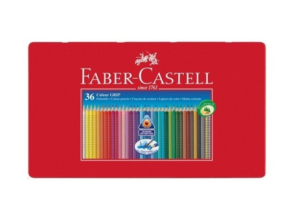 Farbstift Faber-Castell Colour Grip 36er Metalletui