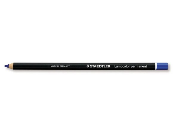 Farbstift Staedtler Lumocolor Glasochrom permanent blau