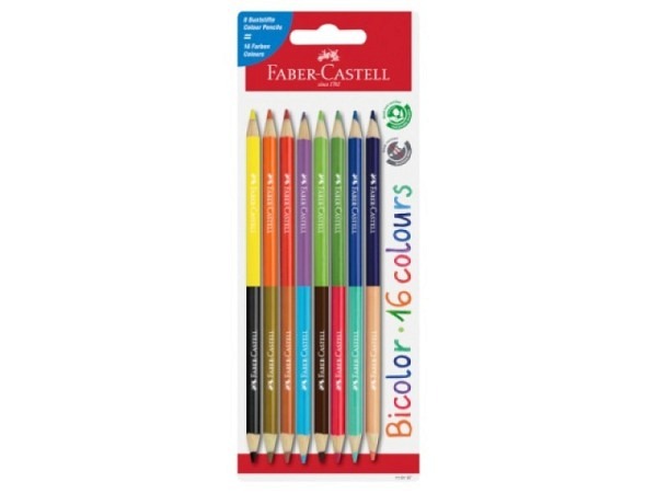 Farbstift Faber-Castell Bicolor 8er Set