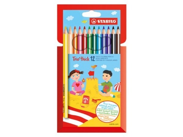 Farbstift Stabilo Trio thick 12er im Karton-Etui