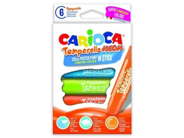 Kreide Carioca Temperello neon 6er Set