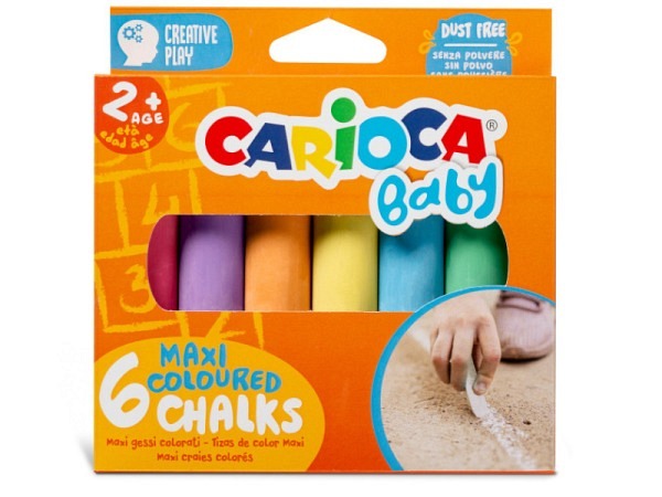 Kreide Carioca Baby Strassenmalkreide 6er Set
