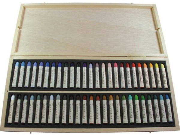 Oelpastell Sennelier Set Holz 50er