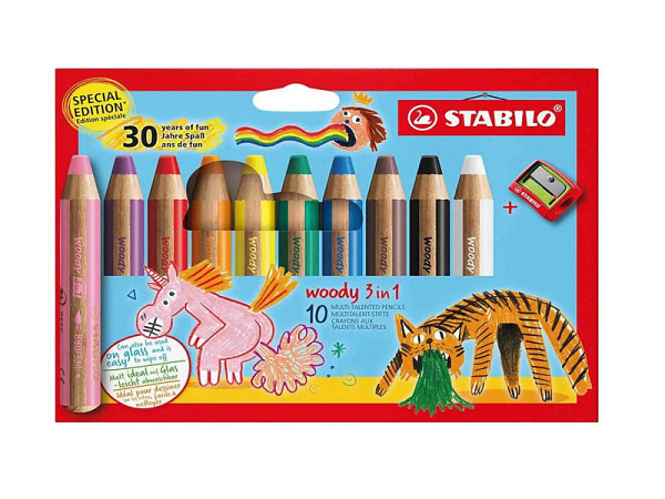 Oelpastellstift Stabilo Woody 10er Set