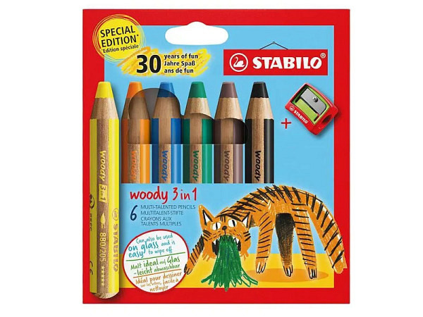 Oelpastellstift Stabilo Woody 6er Set Tiger