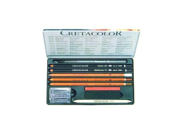 Zeichenstift Cretacolor Artino Set 10tlg Metalletui