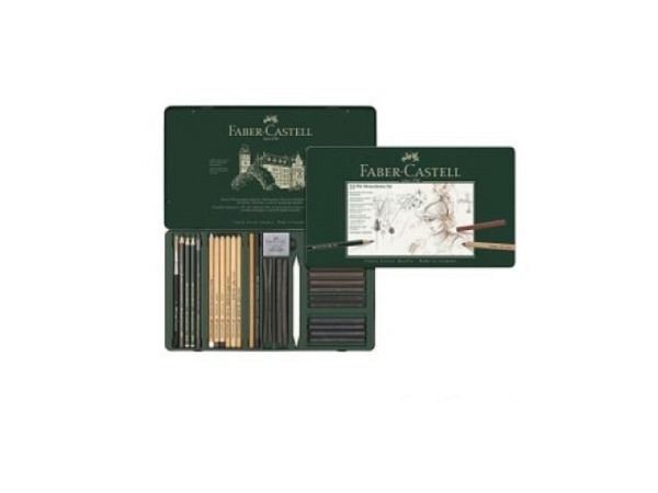 Zeichenstift Faber-Castell Pitt Monochrome Set 33tlg