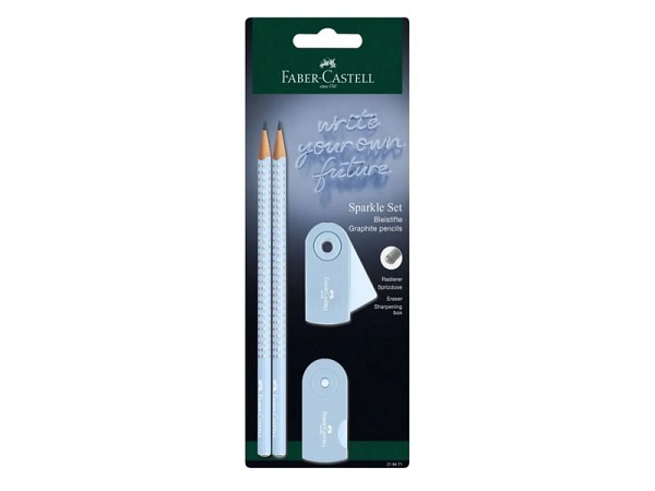 Bleistift Faber-Castell Sparkle Set sky blue