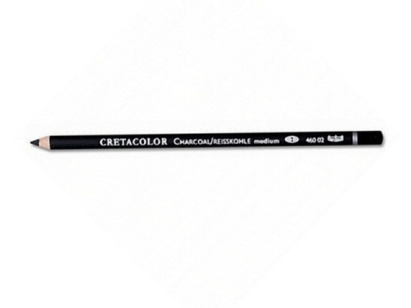 Kohlestift Cretacolor Holz mittel 460 02 in Holz gefasst