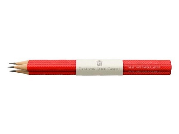 Bleistift Graf von Faber-Castell Guilloche india red 3 Stk.