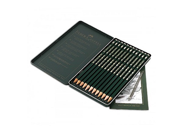 Bleistift Faber-Castell 9000 12er Design-Set 5B-5H