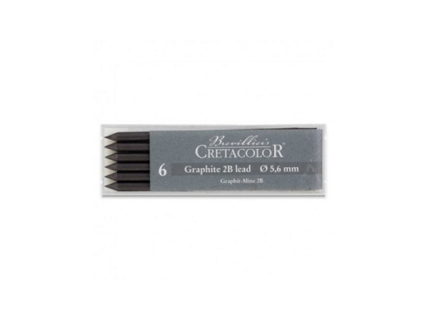 Mine Cretacolor Graphitmine 2B, 5,6mm Set 6Stk.
