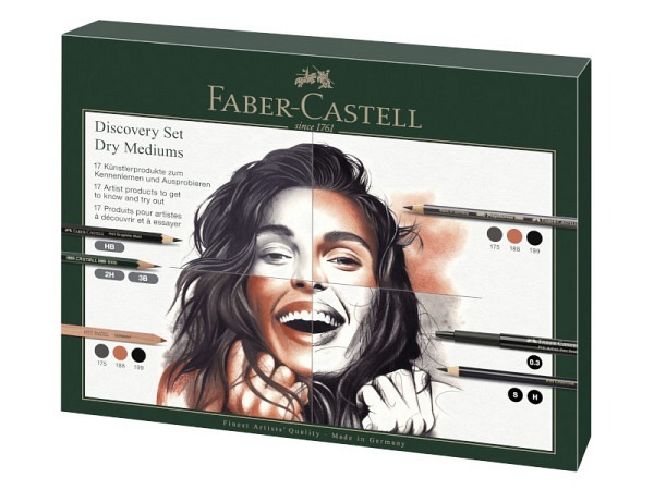 Farbstift Faber-Castell Discovery Set 17 trockene Künstlerprodukte