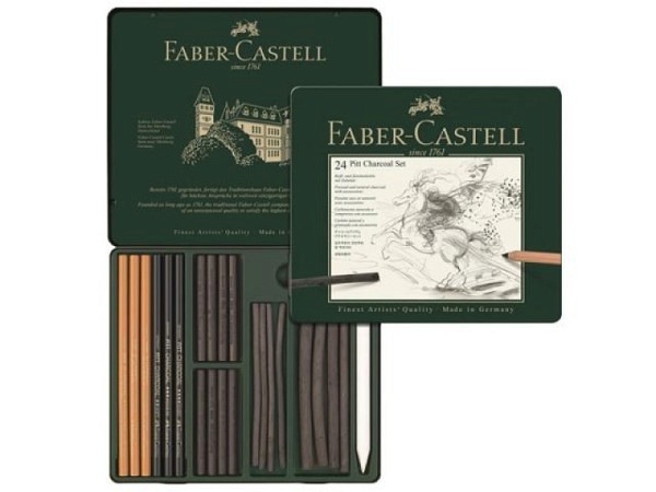 Zeichenkohle Faber-Castell Pitt Charcoal Set 24tlg