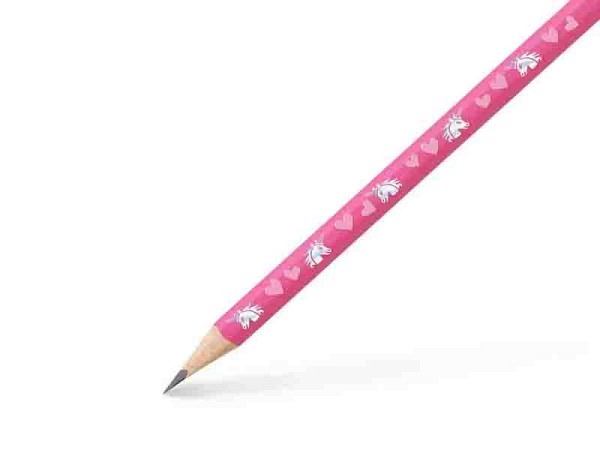 Bleistift Faber-Castell Einhorn HB pink, rund