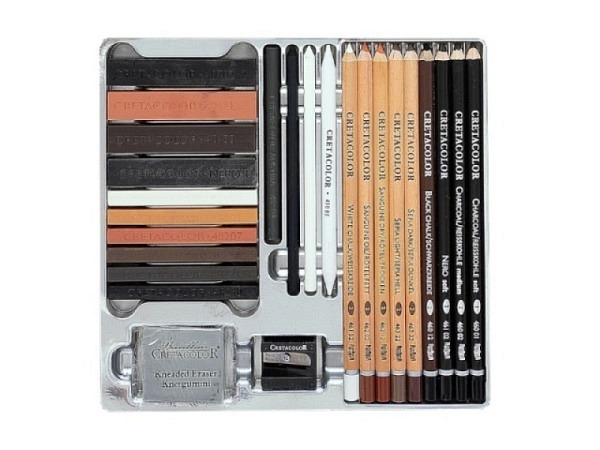 Zeichenstift Cretacolor Set Passion Box 25tlg
