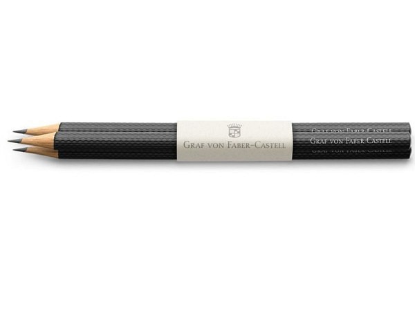 Bleistift Graf von Faber-Castell Guilloche schwarz 3 Stk