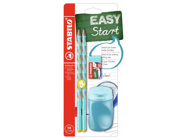 Bleistift Stabilo Easygraph S Schoolset HB Blau