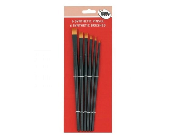 Pinselset Malzeit 6er Set kurzstielige Pinsel