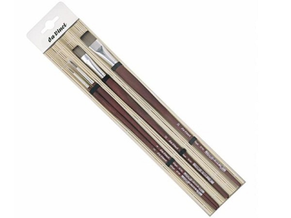 Pinselset da Vinci College Acrylpinsel in Bambusmatte