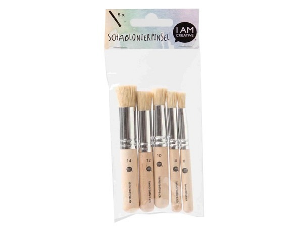 Pinselset I am Creative schablonierpinsel 5er Set