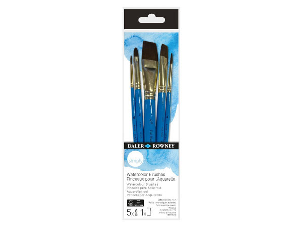 Pinselset Daler-Rowney Simply Watercolour Brushes 10 Pinsel