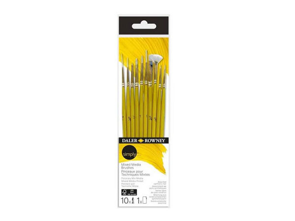 Pinselset Daler-Rowney Simply Mixed Media Brushes 10