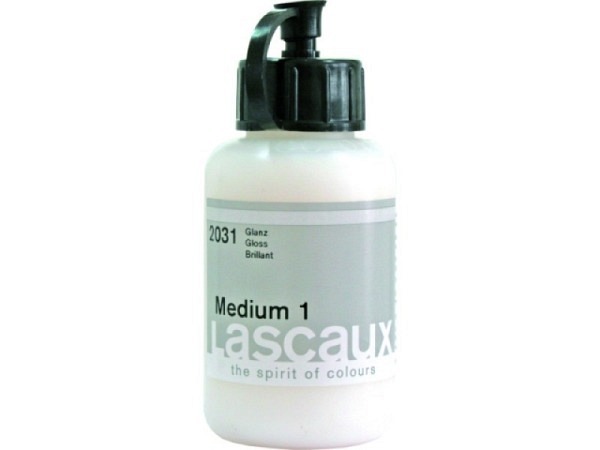 Malmittel Lascaux Medium 1 glanz 85ml für Acryl