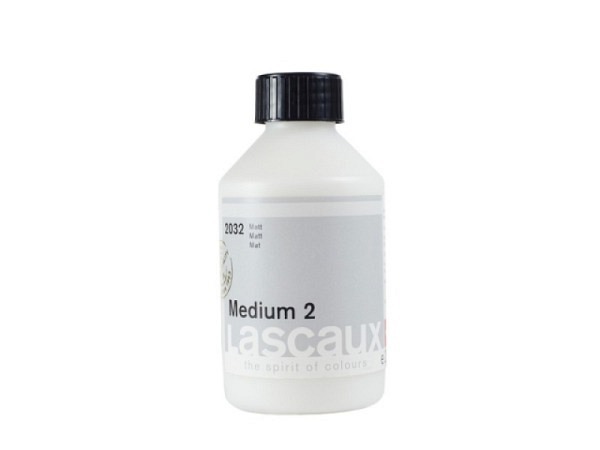 Malmittel Lascaux Medium 2 matt 250ml für Acryl