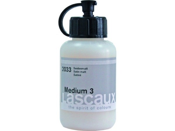 Malmittel Lascaux Medium 3 seidenmatt 85ml für Acryl