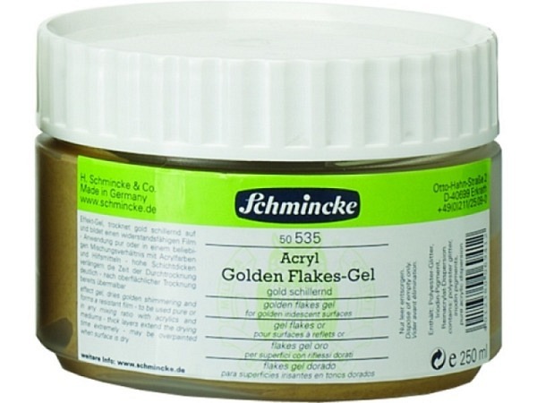 Malmittel Schmincke Golden Flakes Gel 300ml 50535