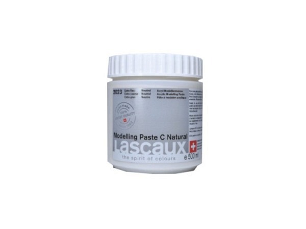 Modelliermasse Lascaux C Natural 500ml, extrarau