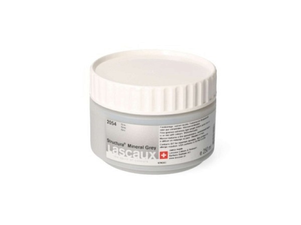 Modelliermasse Lascaux Structura Mineral Grey 250ml feinkör.